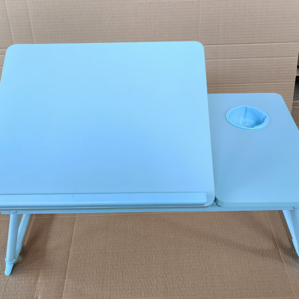 Scrivanie Rettangolari Contemporanee in Acciaio al Carbonio MDF Pieghevoli con Angolo Regolabile e 2 Vassoi per Studio