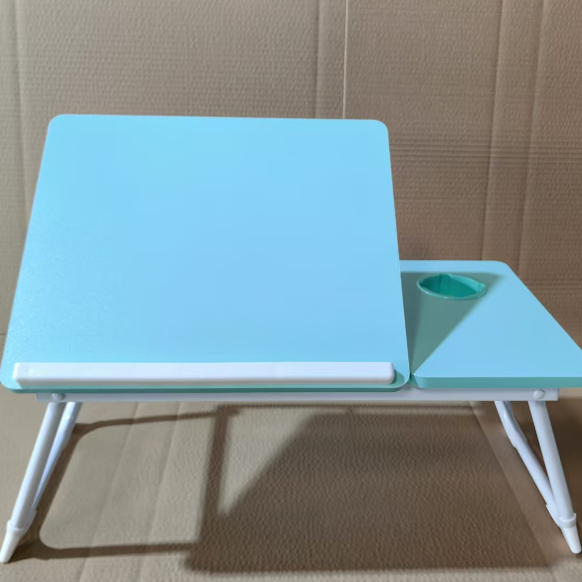 Scrivanie Rettangolari Contemporanee in Acciaio al Carbonio MDF Pieghevoli con Angolo Regolabile e 2 Vassoi per Studio