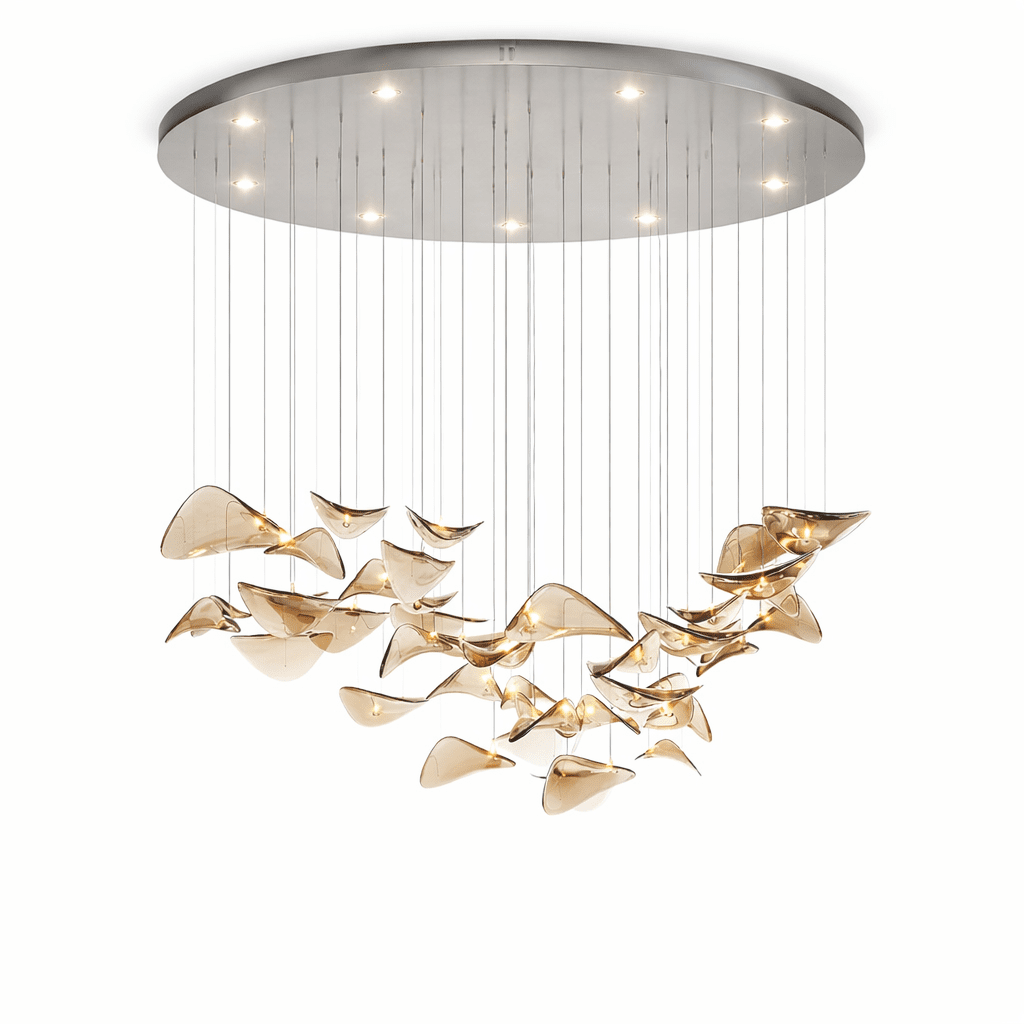 Lampadario a Foglia Fluttuante Wave