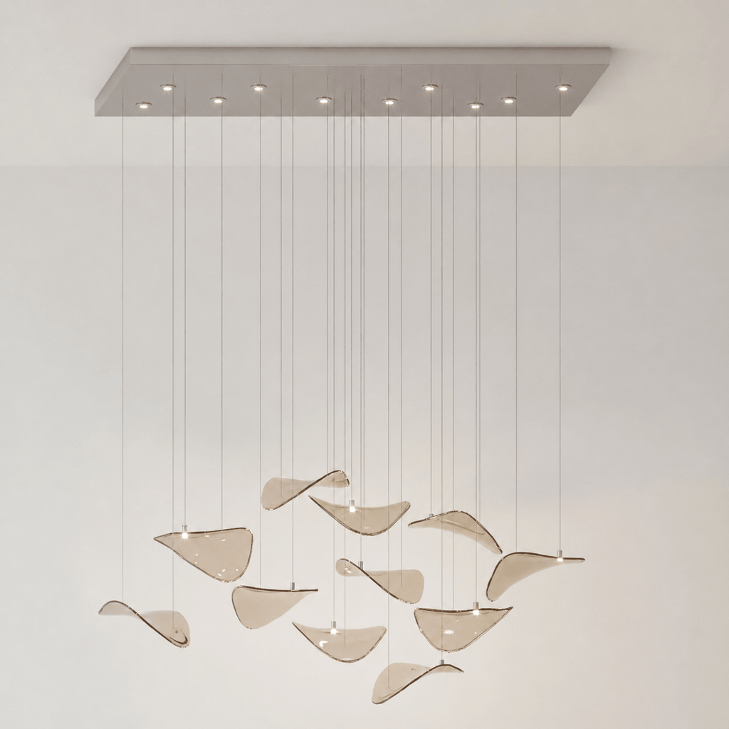 Lampadario a Foglia Fluttuante Wave
