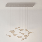 Lampadario a Foglia Fluttuante Wave