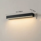 Lampada da Parete LED Moderna Minimalista Rettangolare Impermeabile in Alluminio per Giardino