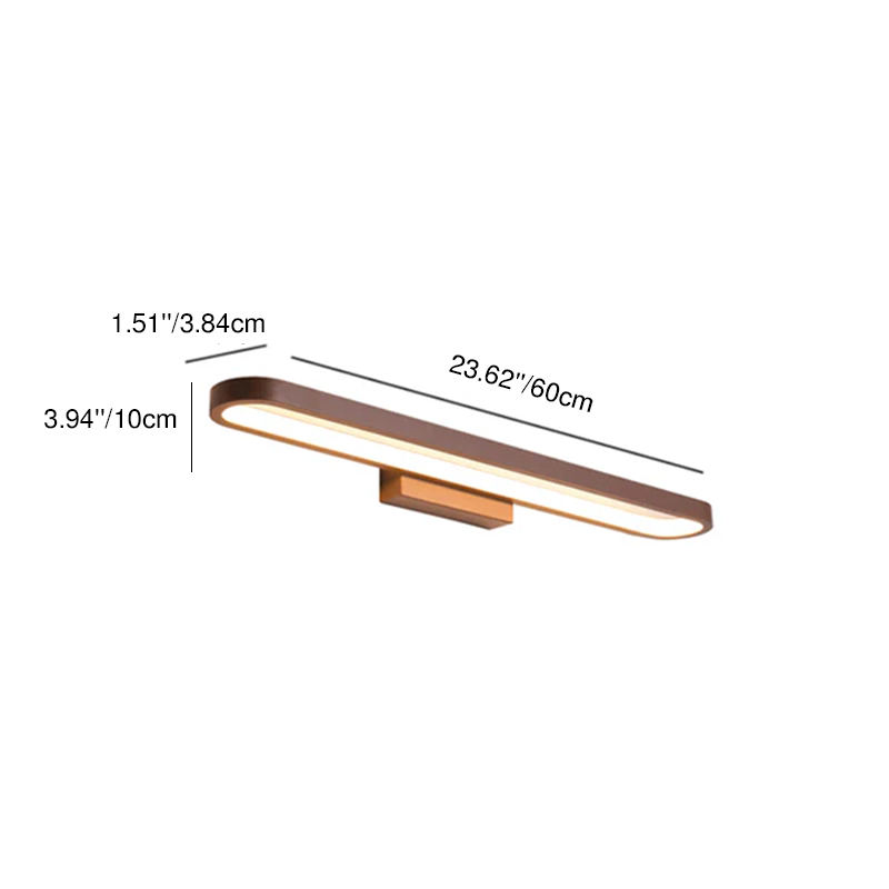Lampada da parete moderna minimalista circolare in alluminio LED per specchio da bagno