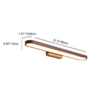 Lampada da parete moderna minimalista circolare in alluminio LED per specchio da bagno