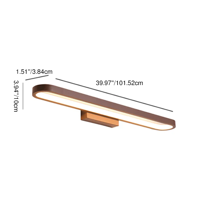 Lampada da parete moderna minimalista circolare in alluminio LED per specchio da bagno