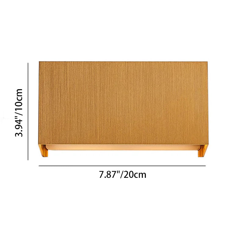 Lampada da parete LED regolabile a fascio piatto quadrato in alluminio minimalista moderno per ingresso