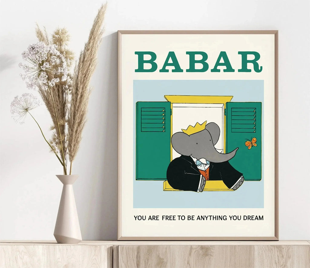 Arte da Parete Babar di Jean de Brunhoff