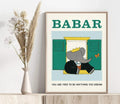 Arte da Parete Babar di Jean de Brunhoff