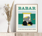 Arte da Parete Babar di Jean de Brunhoff