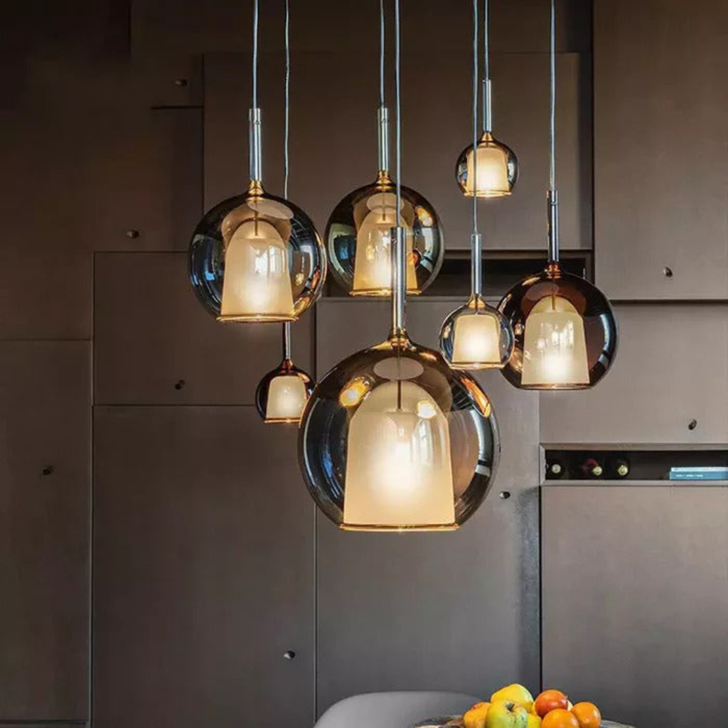 CelestialGlow Light - Lampada a sospensione in vetro moderno