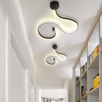 Lampada da Parete Curva LED Moderna in Alluminio a Forma di Serpente con 1 Luce