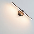 Lampada da parete a LED con specchio in alluminio lungo, stile minimalista nordico