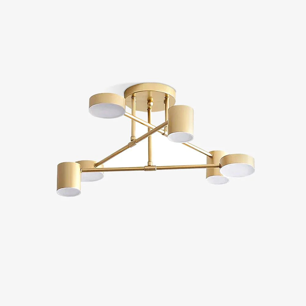 Nuova Luce da Soffitto Geometrica in Metallo