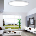 Lampada da soffitto LED a incasso con paralume rotondo in acrilico e alluminio, stile moderno minimalista per soggiorno