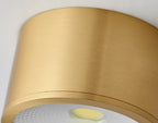 Faretto LED Moderno in Ottone Cilindrico da Soffitto
