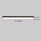 Moderno Minimalista Lungo Rettangolo Alluminio PC LED Soffitto Incassato Luce Per Patio Esterno