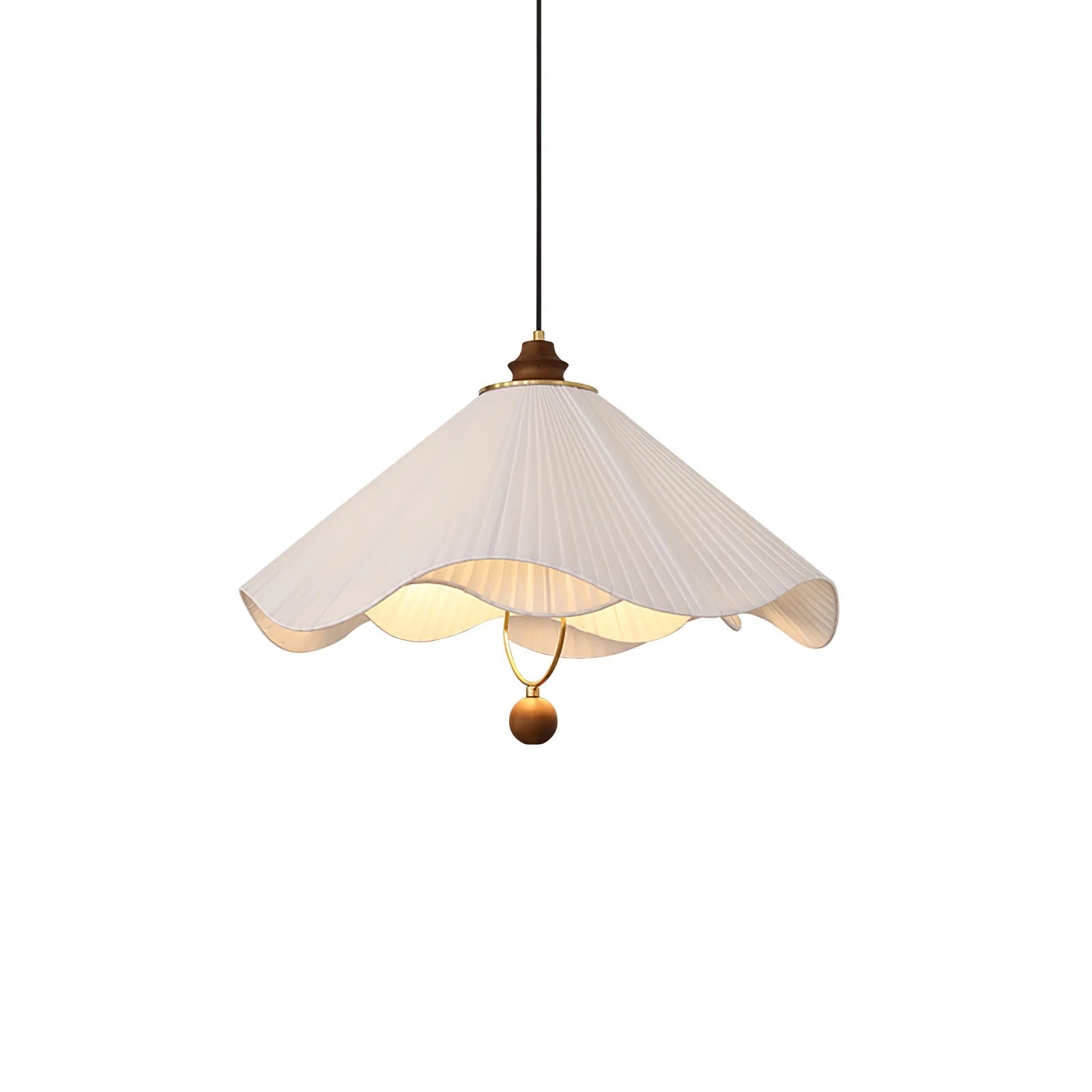 Lampada a Sospensione in Tessuto Vintage
