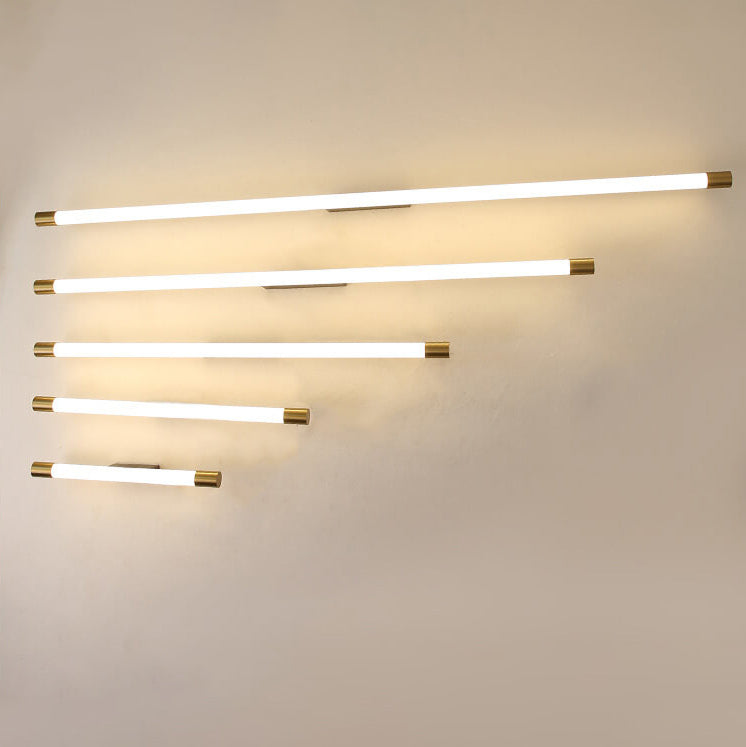 Lampada da parete a LED in alluminio PC con tubo sottile, moderna e minimalista, per il soggiorno
