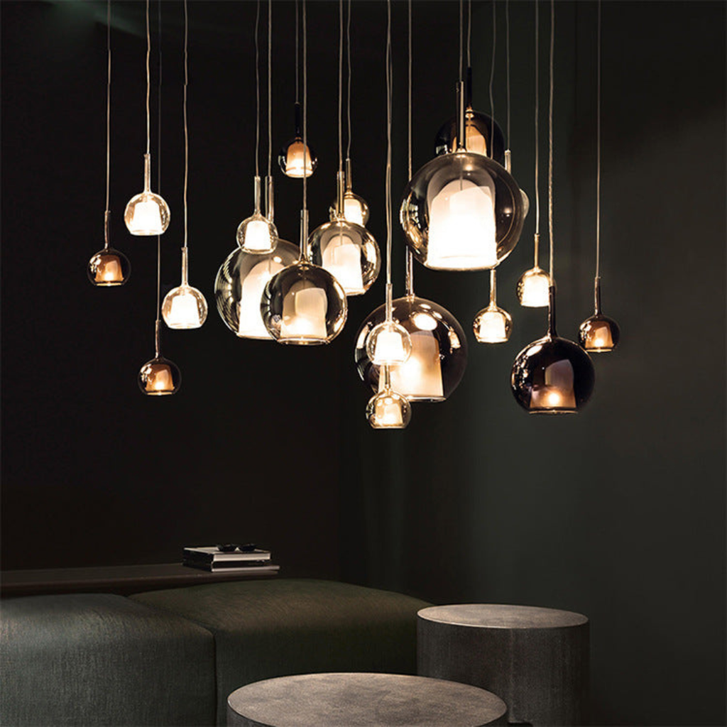 CelestialGlow Light - Lampada a sospensione in vetro moderno