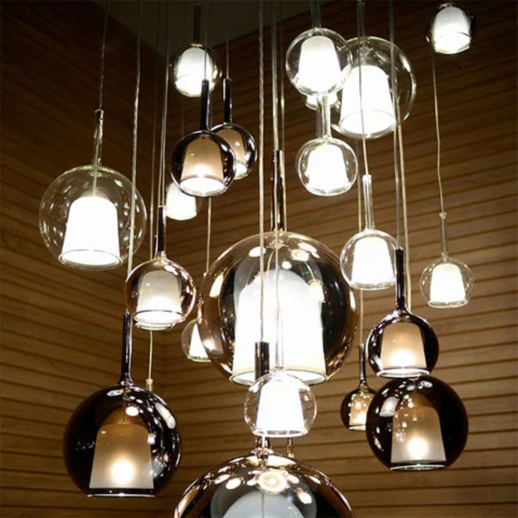 CelestialGlow Light - Lampada a sospensione in vetro moderno