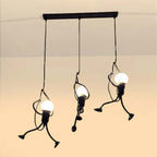 Arisha LED Ferro Speciale Design Uomo Lampada a Sospensione