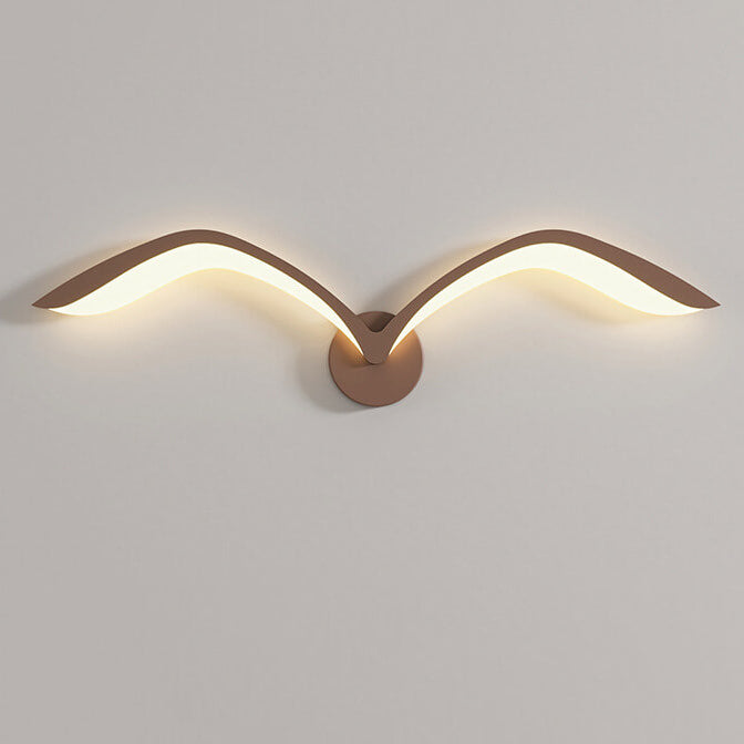 Lampada da parete LED in acrilico con gabbiano minimalista nordico