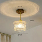 Lampada da soffitto in vetro a petalo elegante