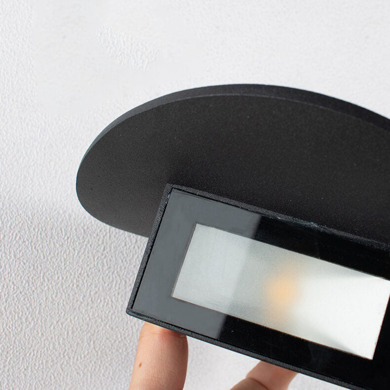 Lampada da Parete Minimalista Rotonda a LED da 1 Luce per Interni ed Esterni