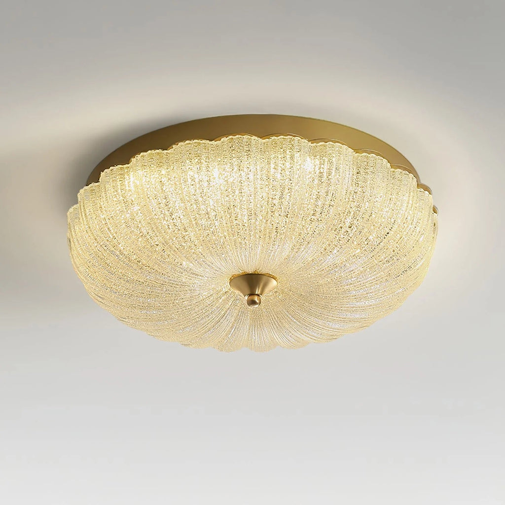 Lampada da soffitto in vetro rotonda elegante