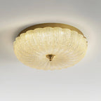Lampada da soffitto in vetro rotonda elegante