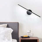 Lampada da parete a LED con specchio in alluminio lungo, stile minimalista nordico