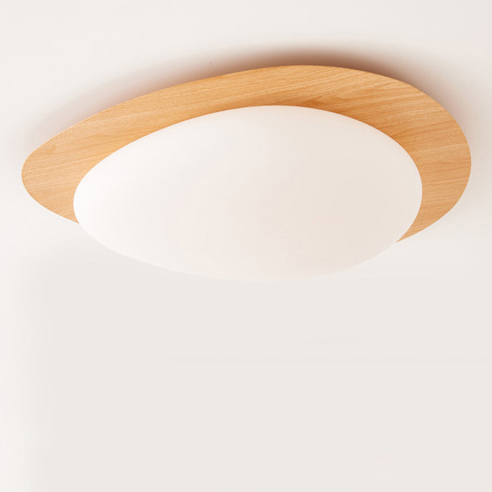 Lampada da soffitto a LED in ferro acrilico a forma di ciottolo scandinavo contemporaneo per camera da letto