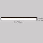 Moderno Minimalista Lungo Rettangolo Alluminio PC LED Soffitto Incassato Luce Per Patio Esterno