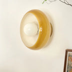 Lampada da soffitto in vetro rotonda classica