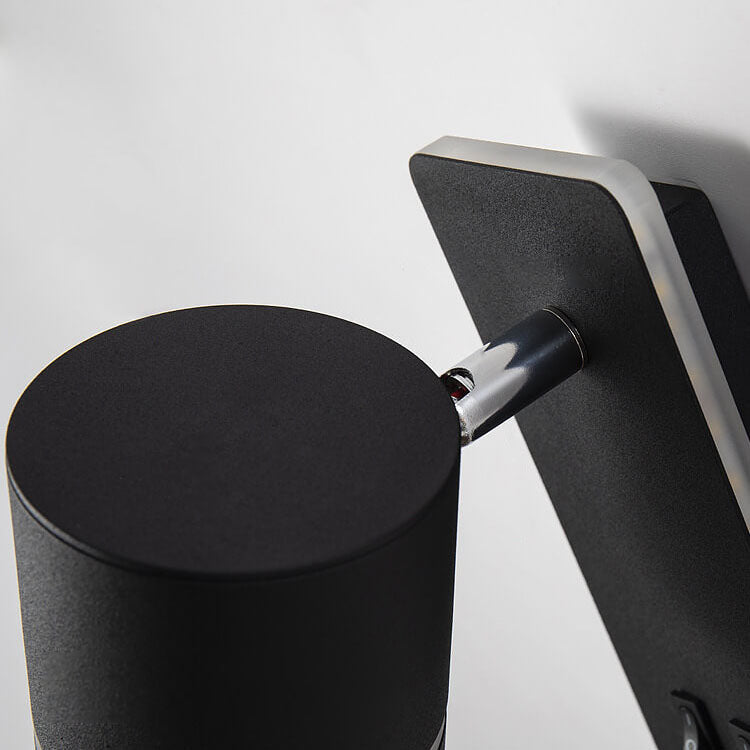 Faretto quadrato nordico contemporaneo in ferro, orientabile, lampada da parete LED per soggiorno e camera da letto