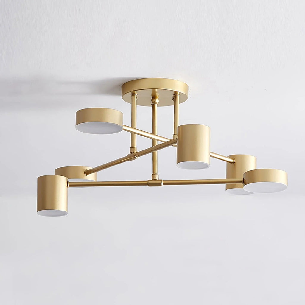 Nuova Luce da Soffitto Geometrica in Metallo