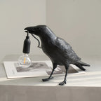 Lampada da Tavolo in Resina Trendy Crow