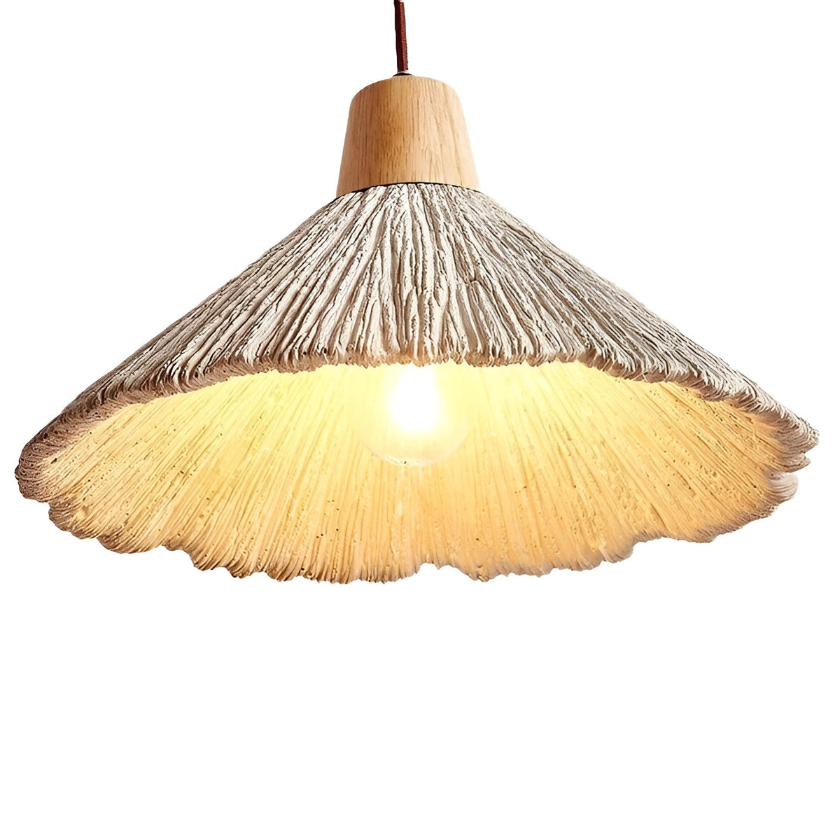 Lampada a sospensione in cemento – Design senza tempo e luce calda | Per ambienti domestici