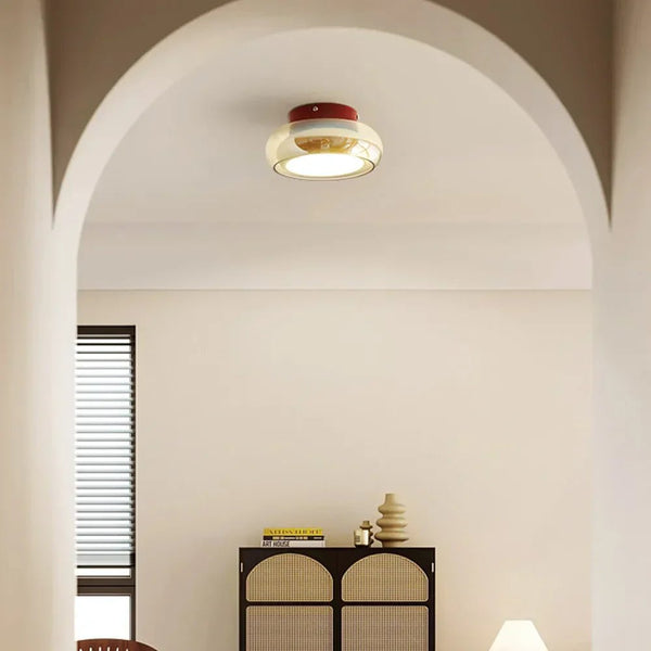 Lampada da soffitto vintage in acrilico LED piccola