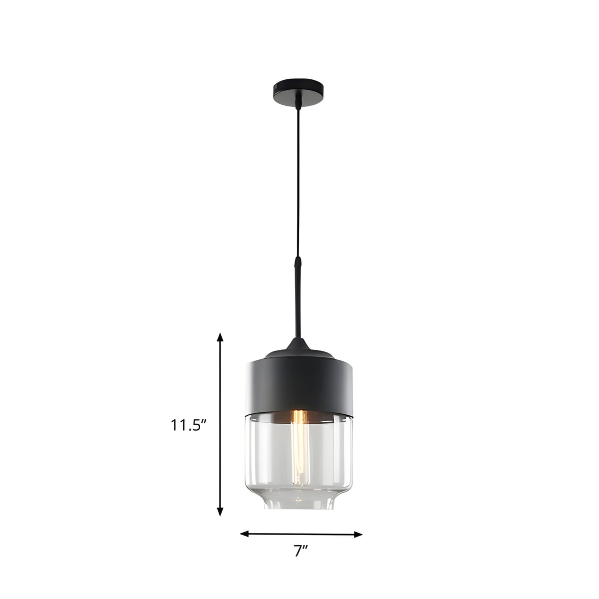 RusticLuxe Light - Lampada a sospensione vintage in legno