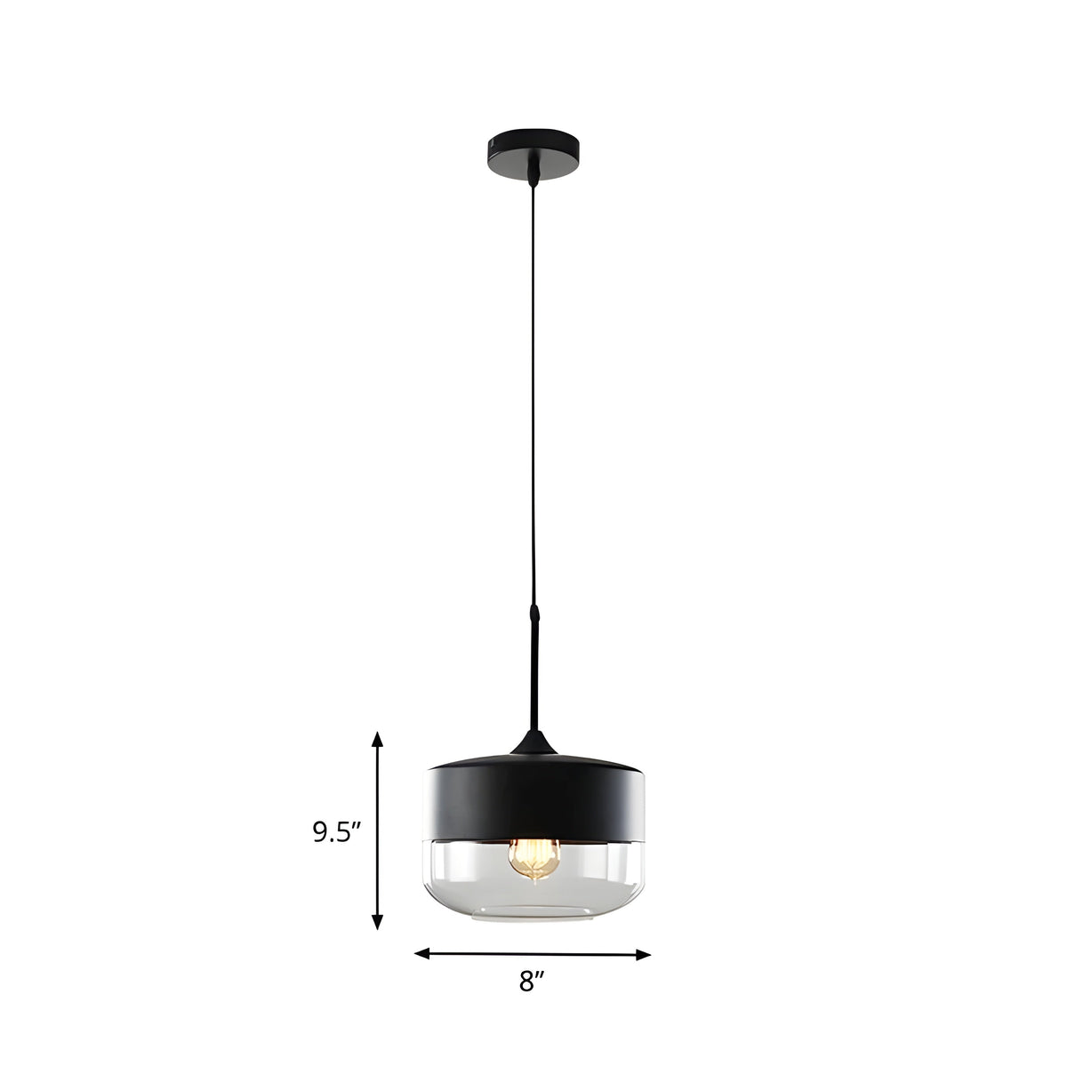 RusticLuxe Light - Lampada a sospensione vintage in legno
