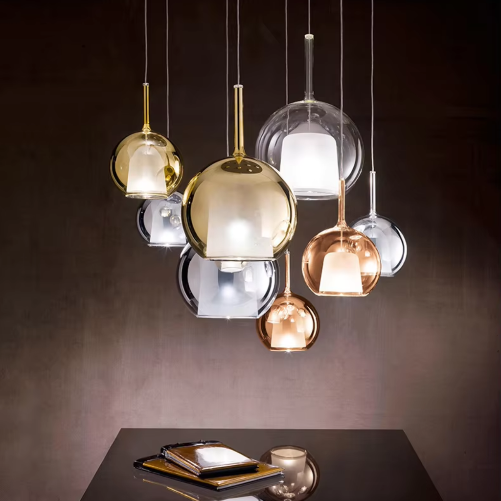 CelestialGlow Light - Lampada a sospensione in vetro moderno