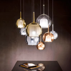 CelestialGlow Light - Lampada a sospensione in vetro moderno