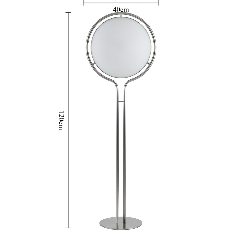 Lampada da Terra Halo Orb – Lampada di Design Moderna con Illuminazione Atmosferica