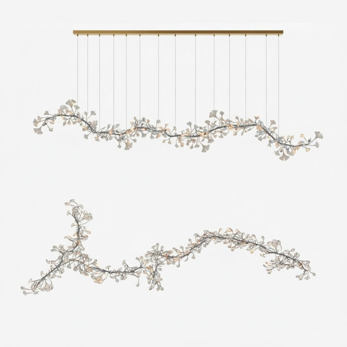 Lampadario in Porcellana Gingko