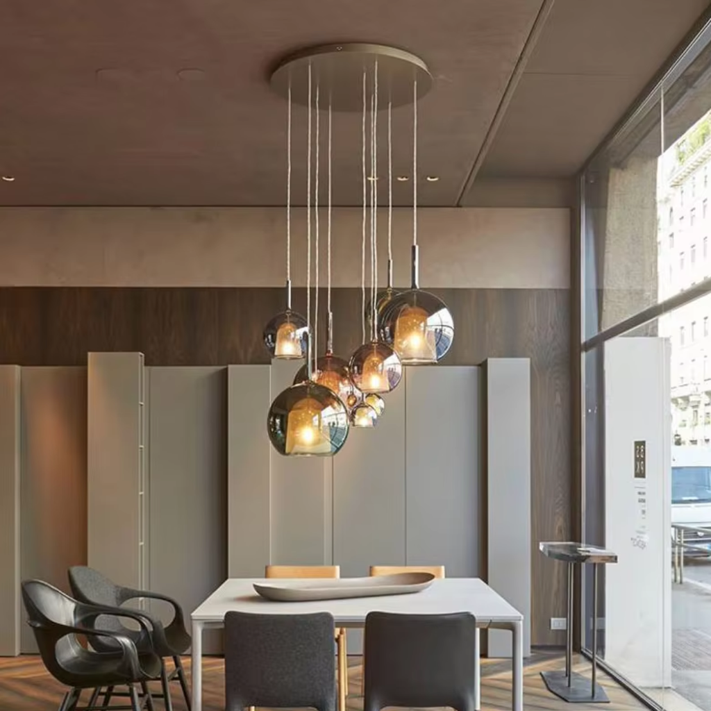 CelestialGlow Light - Lampada a sospensione in vetro moderno