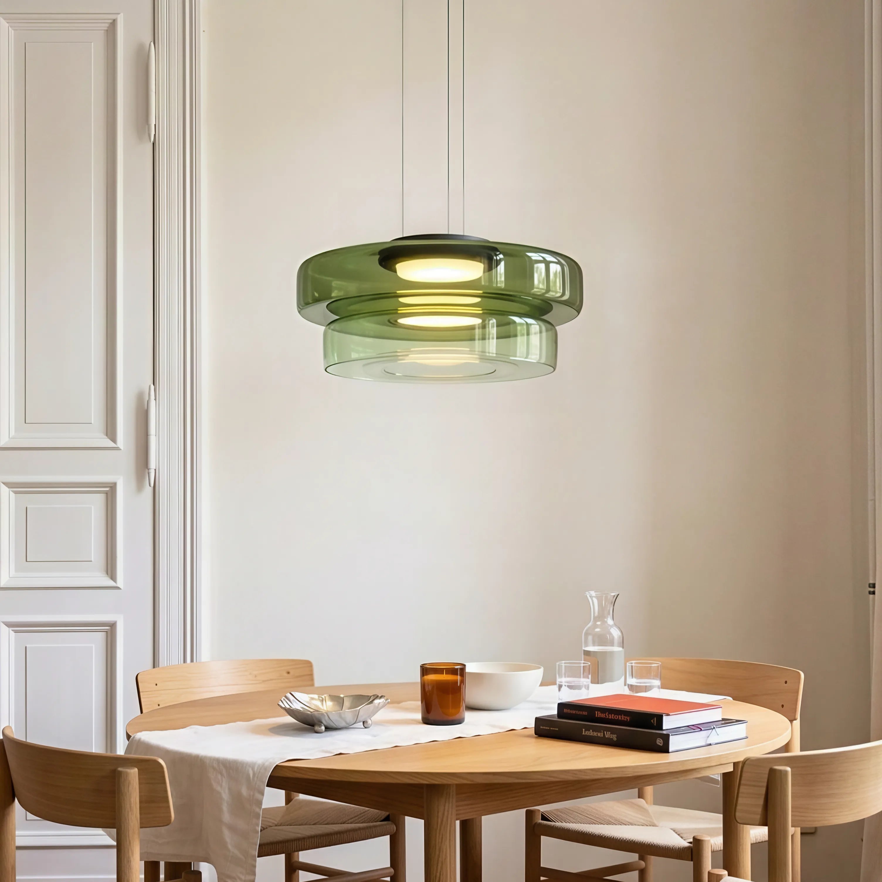 Lampada a Sospensione in Vetro Stile Bauhaus