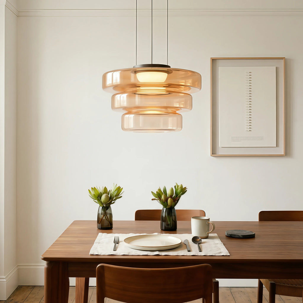 Lampada a Sospensione in Vetro Stile Bauhaus