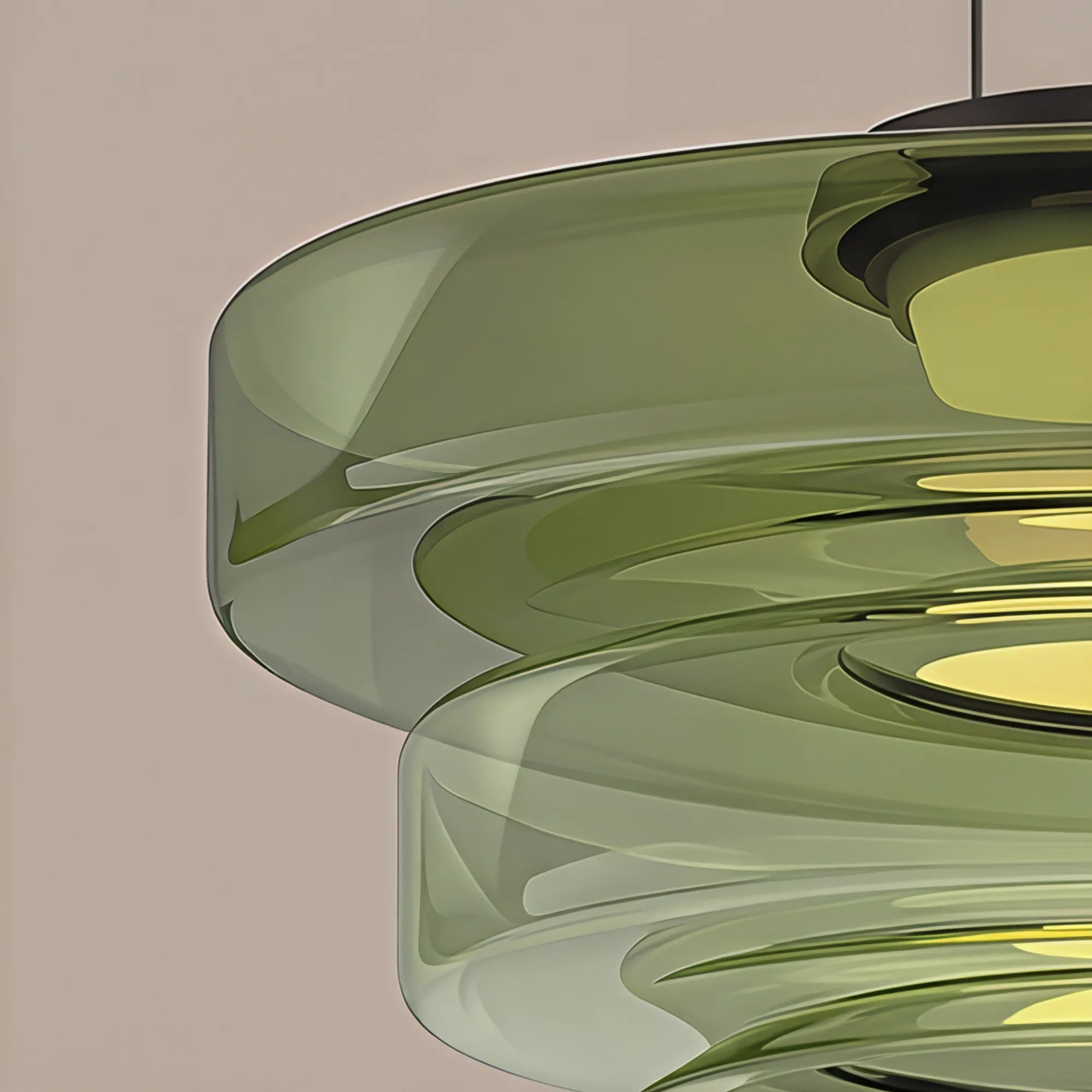 Lampada a Sospensione in Vetro Stile Bauhaus