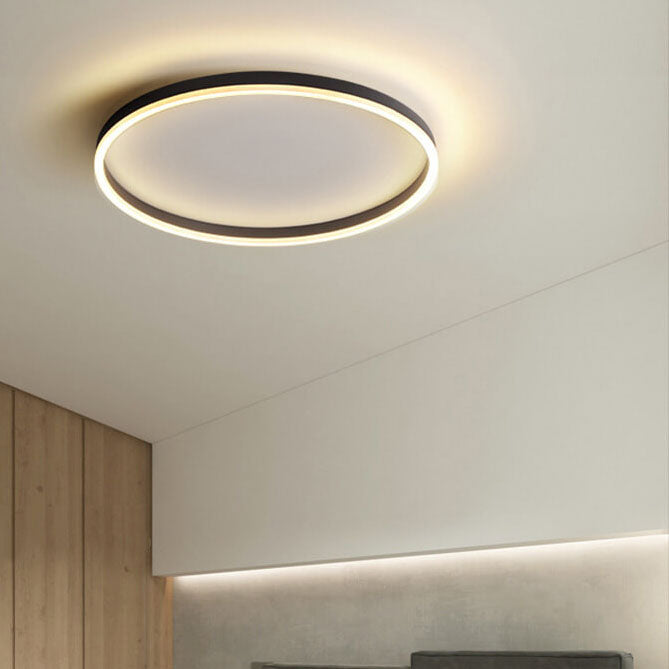 Lampada da soffitto a LED circolare minimalista nordica in ferro e acrilico